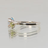 une - Topaz, Cubic Zirconia and Peridot Triad Ring
