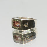 une - Signet #1 with Bi-Colour Tourmaline, Pink Tourmaline and White Sapphire