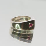 une - Signet #1 with Bi-Colour Tourmaline, Pink Tourmaline and White Sapphire