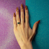 Une- Blue & Black Bicolour Tourmaline