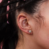 une - Asteria - Star Pull Through Earrings