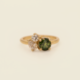 Comune - Bespoke - Green Sapphire And Diamond Ring