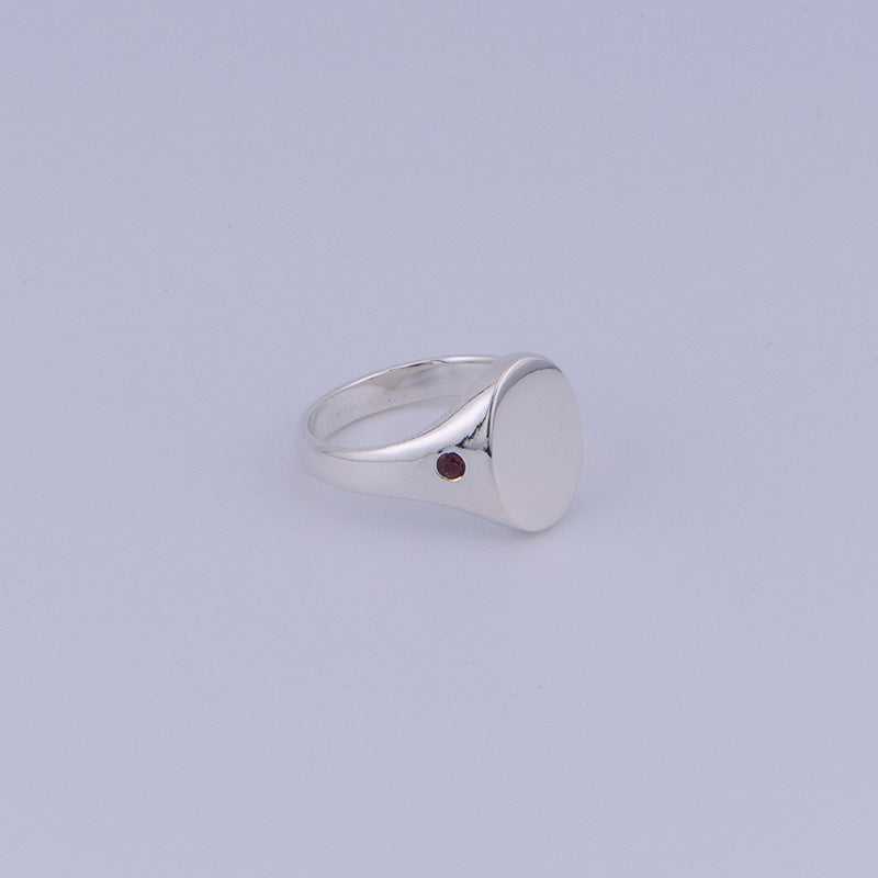 Stromboli Signet - Garnet