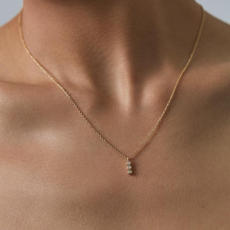 Benjamin Rose - Diamond Triplet Necklace