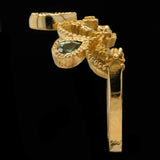 Metal Couture - Ribboned Green Sapphire Ring
