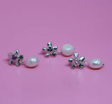 SGS Jewellery - Flower Drop Earrings