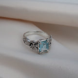 SGS Jewellery - Leafy laurel Solitaire Ring