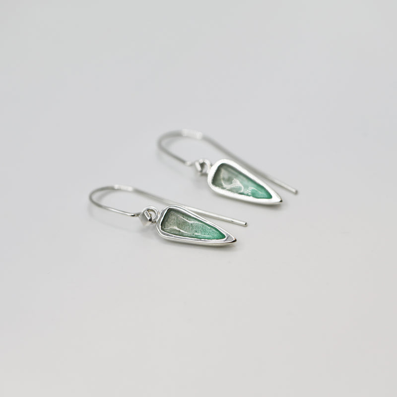 Emily Chandler - Teal Aurora drop earrings