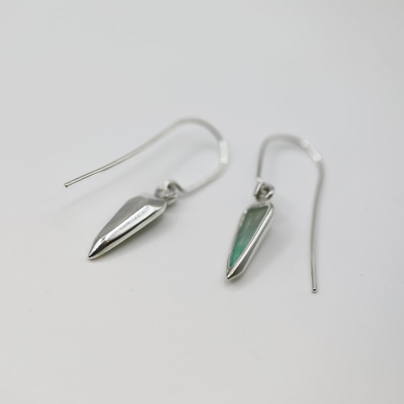 Emily Chandler - Teal Aurora drop earrings