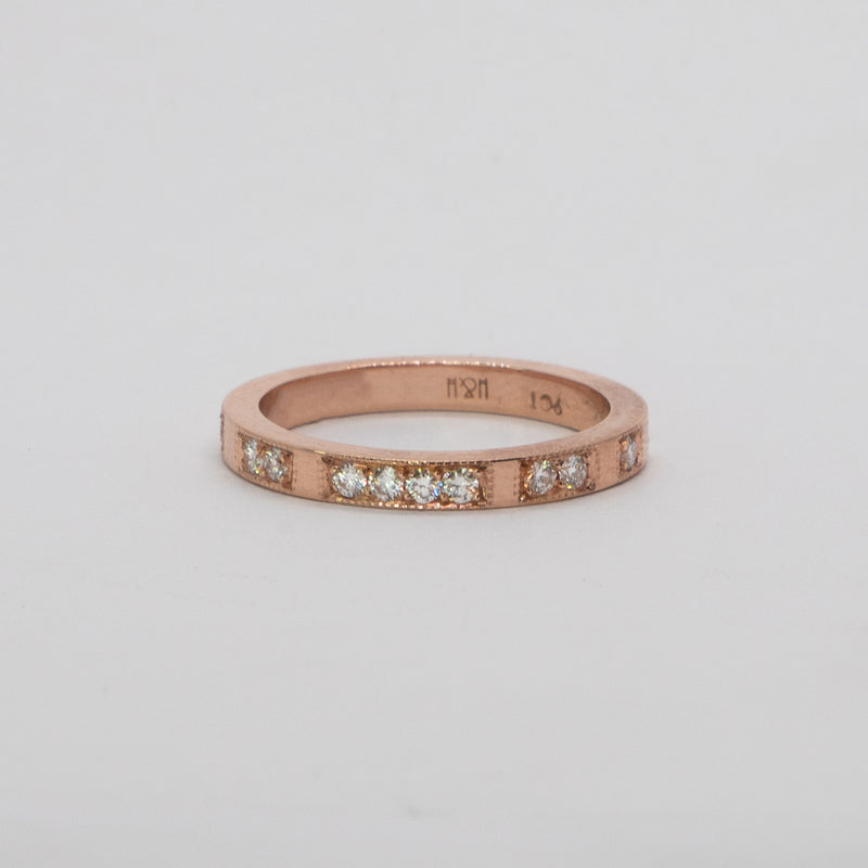 Halo & Hurt - 9ct Rose Gold Commitment Band