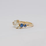 Comune - Bespoke - Sapphire and Diamond Cluster Ring