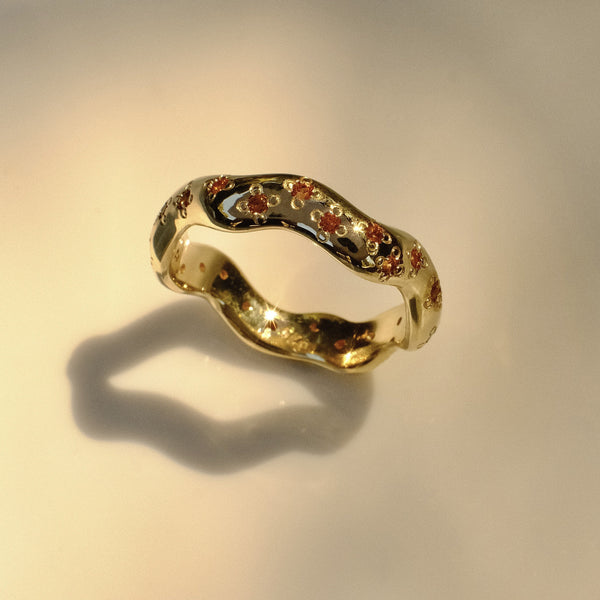 OLIVIA WARE - DIAMOND IN THE ROUGH - ORANGE SAPPHIRES