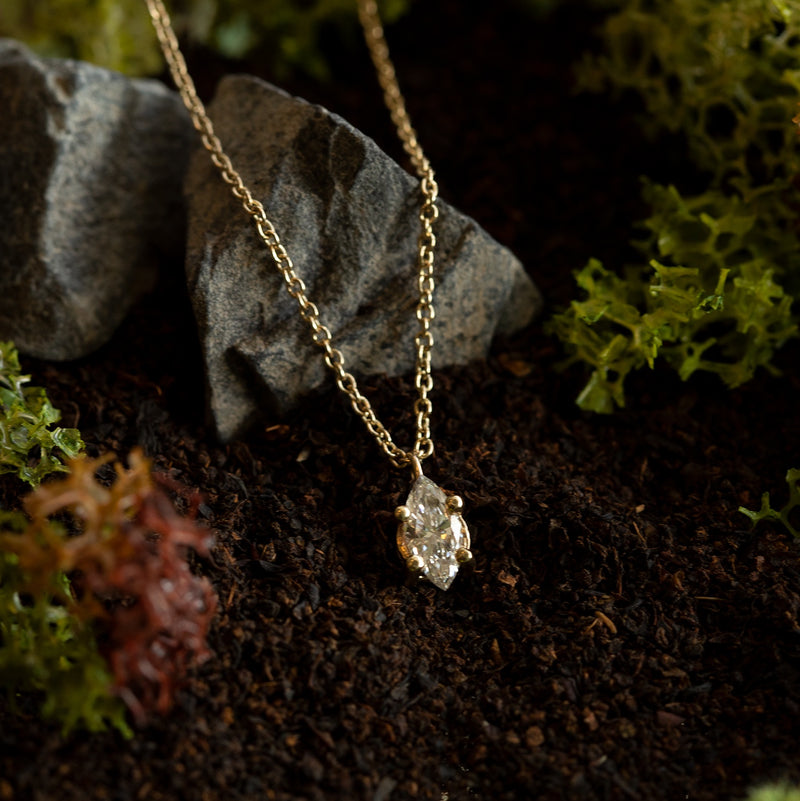 Comune Bespoke Marquise Diamond Necklace - Main Image