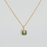 Une - Bespoke - Bicolour Green Tourmaline Pendant