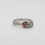 Halo & Hurt - Bespoke - Champagne and Peaches Ring