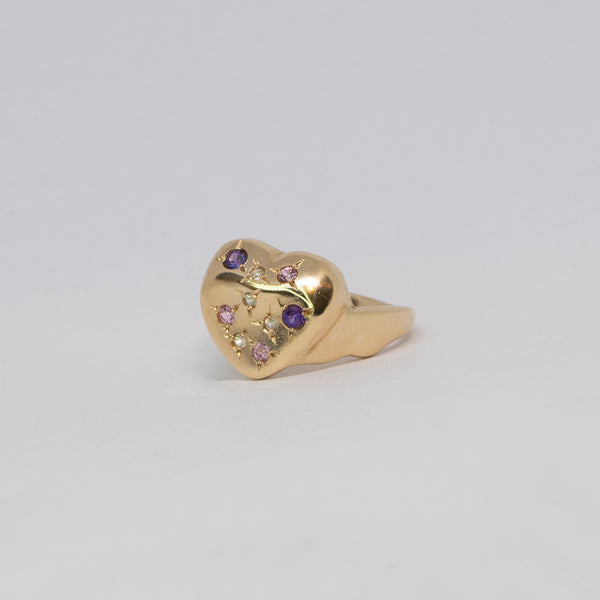 Une - Bespoke - Molten Heart Signet Ring