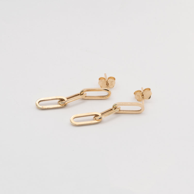 Comune - Minimalist Collection - Paper Clip Link Earrings