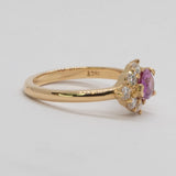 Une - Bespoke - Pink Sapphire and Diamond Ring