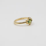 Bespoke - Green Sapphire and Diamond Ring