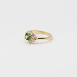 Bespoke - Green Sapphire and Diamond Ring