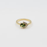 Bespoke - Green Sapphire and Diamond Ring