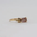 Une - Bespoke - Pink and White Bicoloured Tourmaline Ring