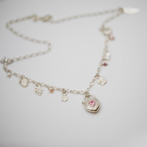 SGS Jewellery - Bespoke Pink Charm Necklace