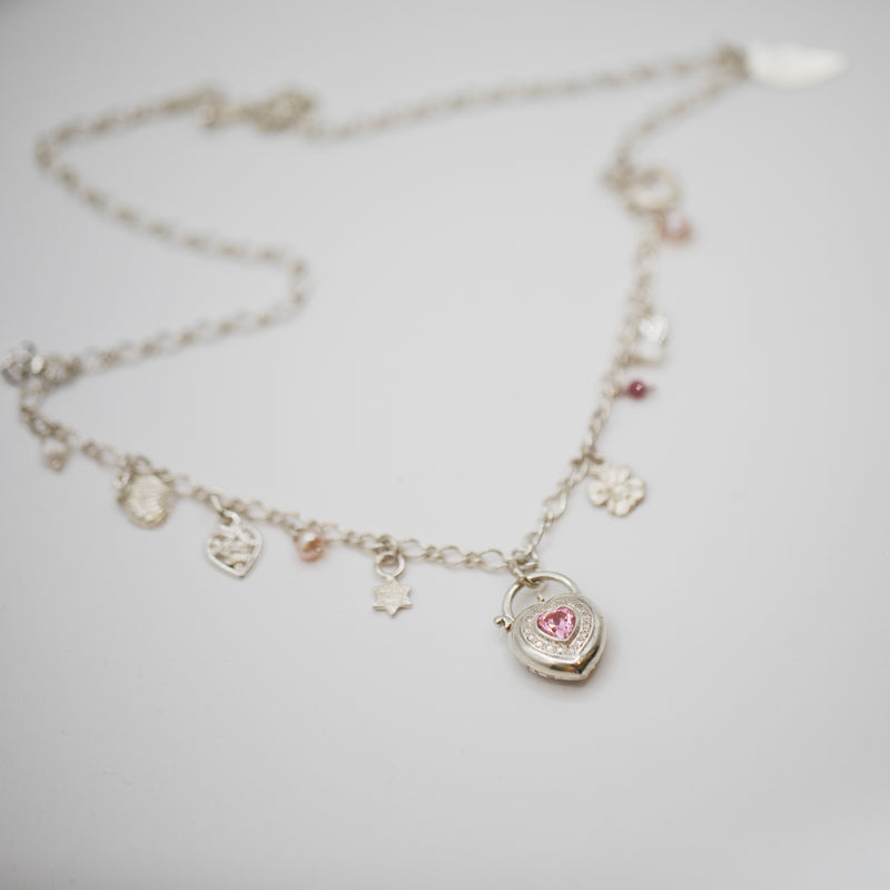 SGS Jewellery - Bespoke Pink Charm Necklace