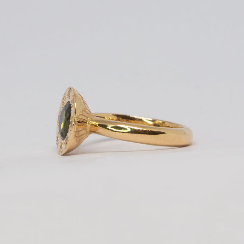 Olivia Ware - Sapphire and Diamond Ring