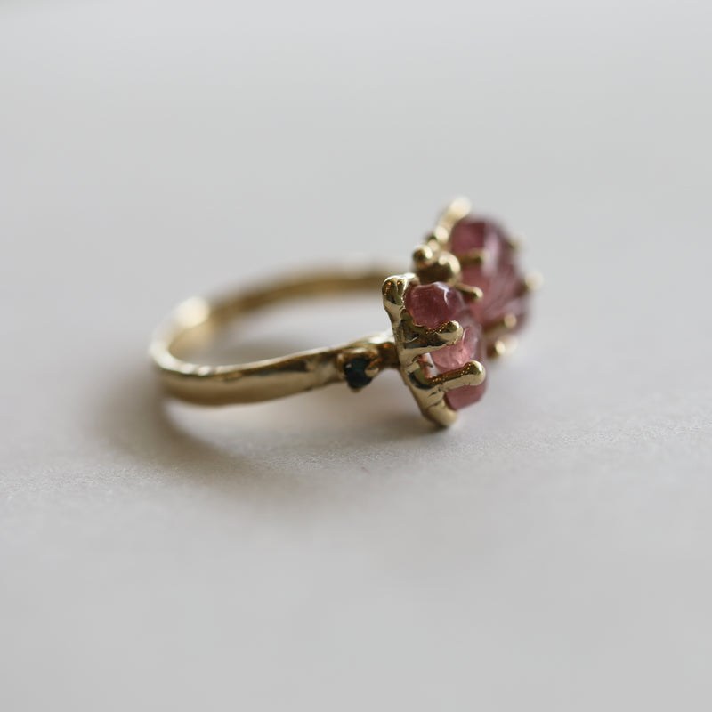 SGS Jewellery - Bespoke Pink Butterfly Tourmaline Ring