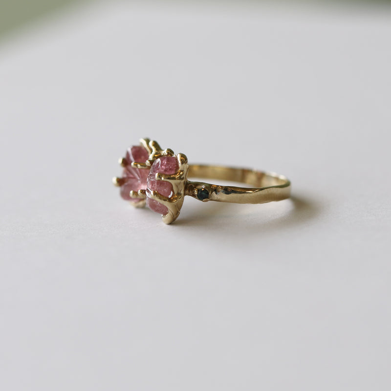 SGS Jewellery - Bespoke Pink Butterfly Tourmaline Ring