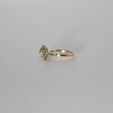 Une - Bespoke - Tourmaline and Moissanite Twin Ring