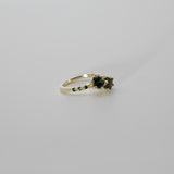 Une - Bespoke - Parti Sapphire Twin Ring