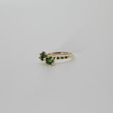 Une - Bespoke - Parti Sapphire Twin Ring