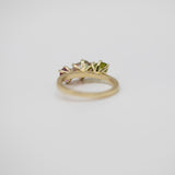 Une - Bespoke - Triad Ring with Watermelon Tourmaline