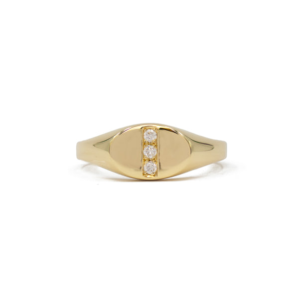Benjamin Rose - Pave Diamond Oval Ring