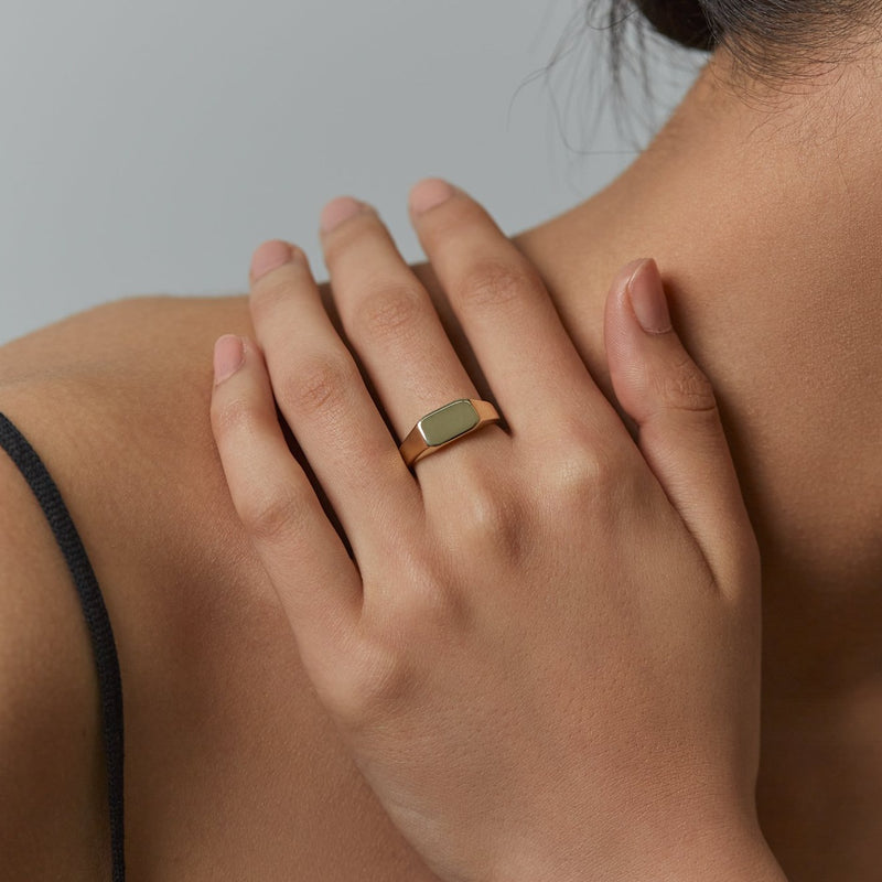 Benjamin Rose - Emerald Signet Ring