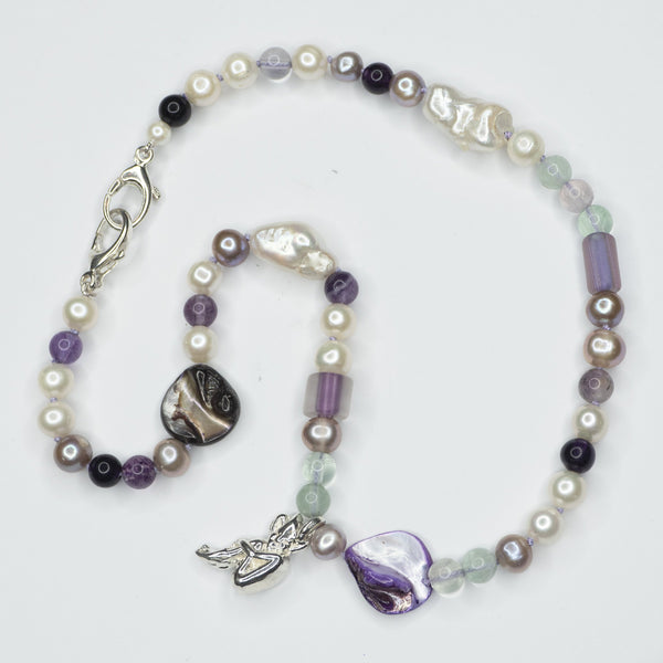 Sacreflux - Pearl Charm Necklace