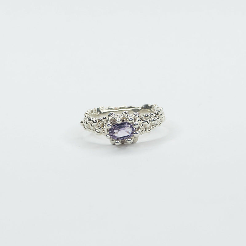 Serpent Rouge - Small Amethyst Bubble Ring