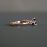Eloise Falkiner - Rockpool Ring with Blue Sapphires in 14ct Gold