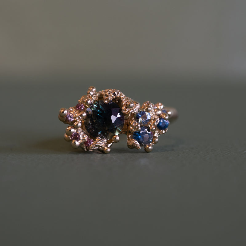 Eloise Falkiner - Sapphire Coral Reef Ring
