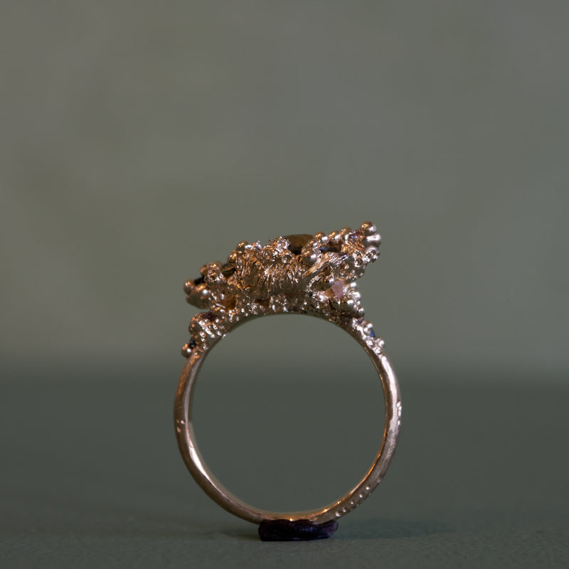 Eloise Falkiner - Sapphire Coral Reef Ring
