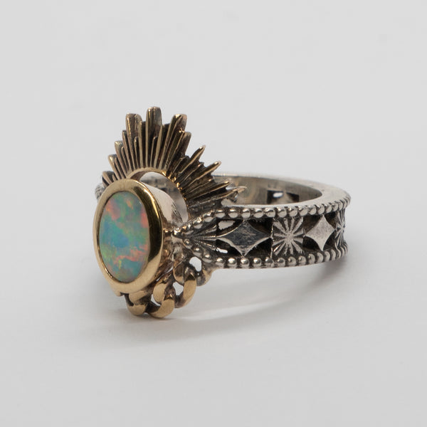 Halo & Hurt - The Erte ring with Opal
