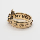 Halo and Hurt - My Heart You Have - 9ct Yellow Gold with Hex Spinel